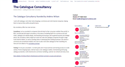 Desktop Screenshot of catalogueconsultancy.com